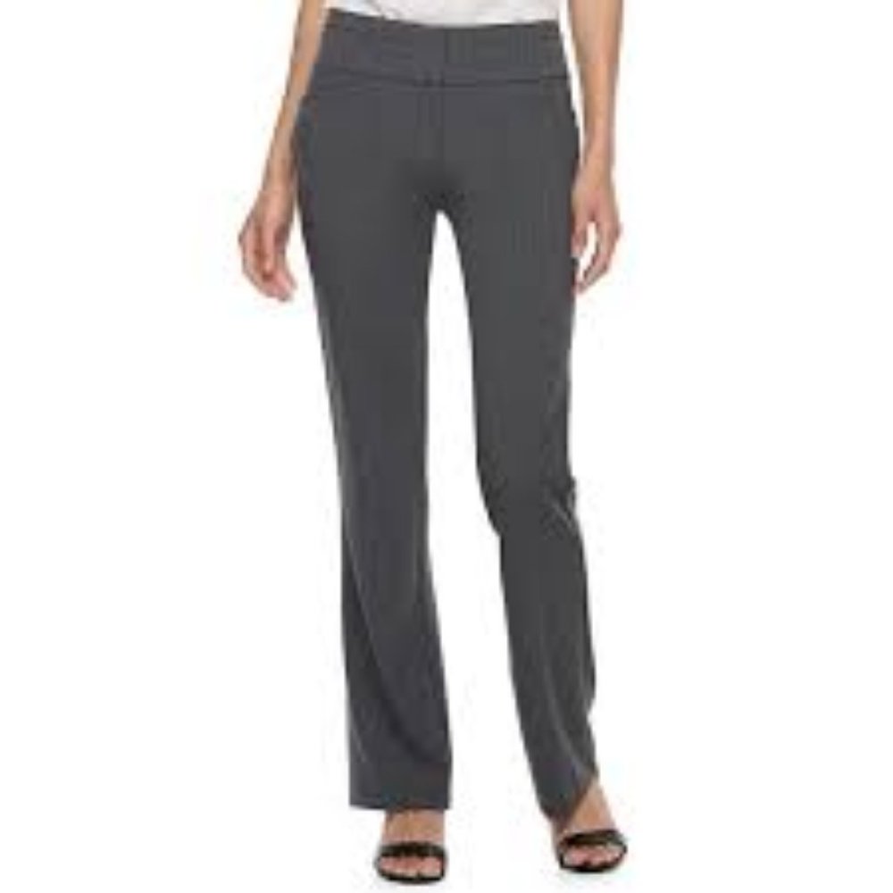 Candie's Marilyn Boot Cut Gray Pants Juniors 3 NWT